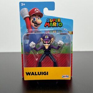 Jakks Pacific Waluigi Collectible Child Action Figure Plastic Multicolor NIB